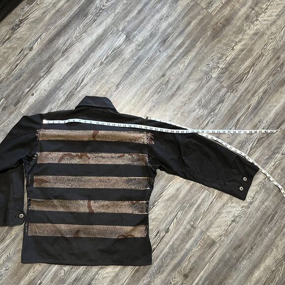 Vintage Military Utility Field Jacket Black L - Picture 6 of 7